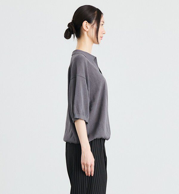 SHIPS「【City Ambient Products別注】crepuscule: JAPAN PAPER SKIPPER ニットポロ」|ポロシャツ|