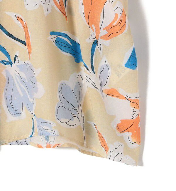 SHIPS for women「IPEKER 花柄 フリル ネック リボン 半袖 ブラウス」|シャツ・ブラウス|