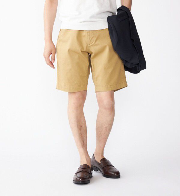 SHIPS「SHIPS: コンパクト チノ ショーツ」|チノ|ベージュ