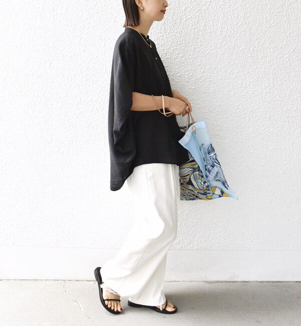 SHIPS for women「〈手洗い可能〉袖 ギャザー ドルマン ブラウス」|シャツ・ブラウス|