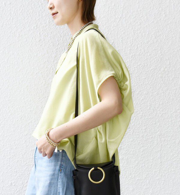 SHIPS for women「〈手洗い可能〉袖 ギャザー ドルマン ブラウス」|シャツ・ブラウス|