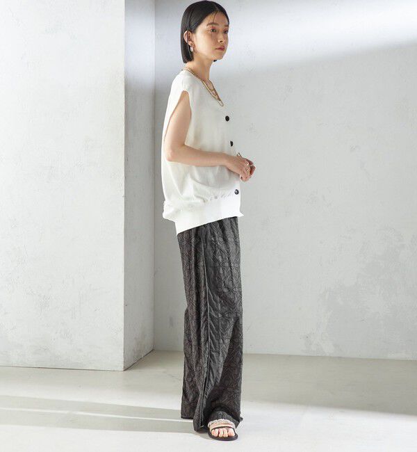 SHIPS for women「〈手洗い可能〉コットン ドビー ウエスト ゴム ギャザー パンツ」|その他|