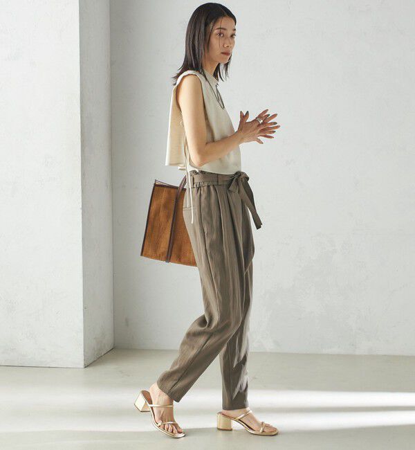 SHIPS for women「小泉里子コラボ:〈手洗い可能〉スラブ 綿麻混 ブラウス」|シャツ・ブラウス|