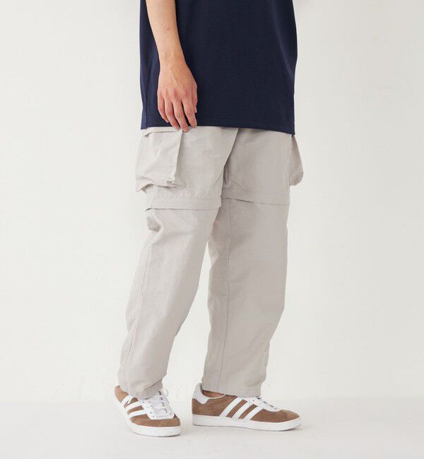 SHIPS Colors 「SHIPS Colors:〈洗濯機可能〉コンバーチブル パンツ」|カーゴ|ライトグレー