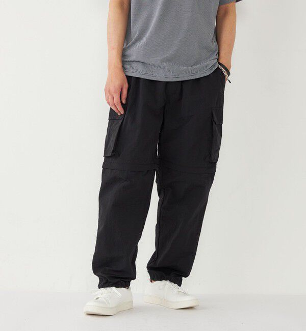 SHIPS Colors 「SHIPS Colors:〈洗濯機可能〉コンバーチブル パンツ」|カーゴ|ブラック