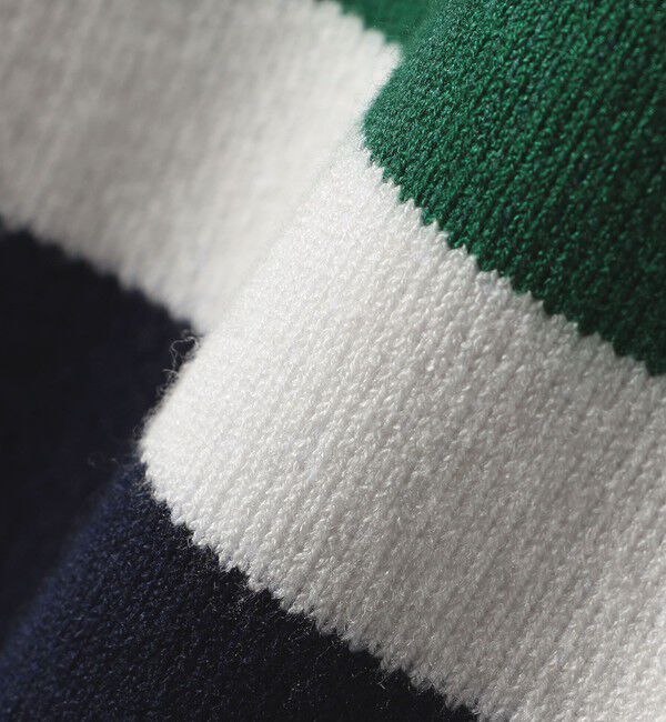 SHIPS any「SHIPS any:〈手洗い可能〉パネル ボーダー スキッパー ニット プルオーバー」|ニット・セーター|