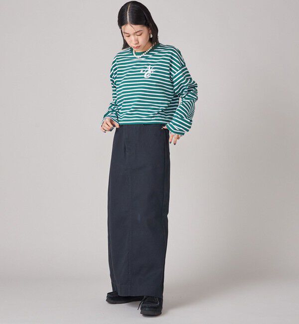 SHIPS for women「SHIPS NINE CASE:ボーダー 長袖 TEE」|Tシャツ・カットソー|