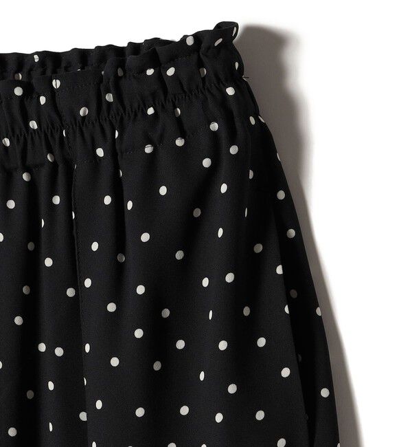 SHIPS for women「〈手洗い可能〉ドット / 無地 タック ギャザー ワイド パンツ」|その他|