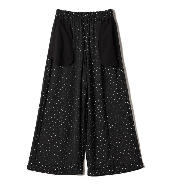SHIPS for women「〈手洗い可能〉ドット / 無地 タック ギャザー ワイド パンツ」|その他|