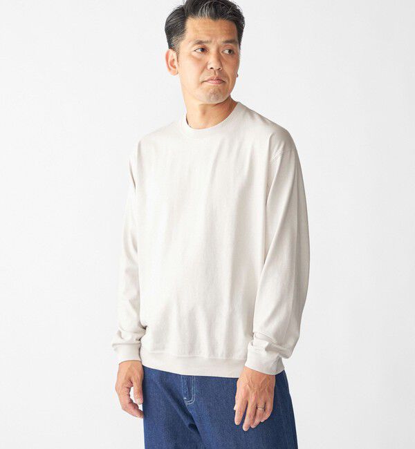 SHIPS「SHIPS: AUTHENTIC コットン スウェット ロングスリーブ Tシャツ」|Tシャツ・カットソー|