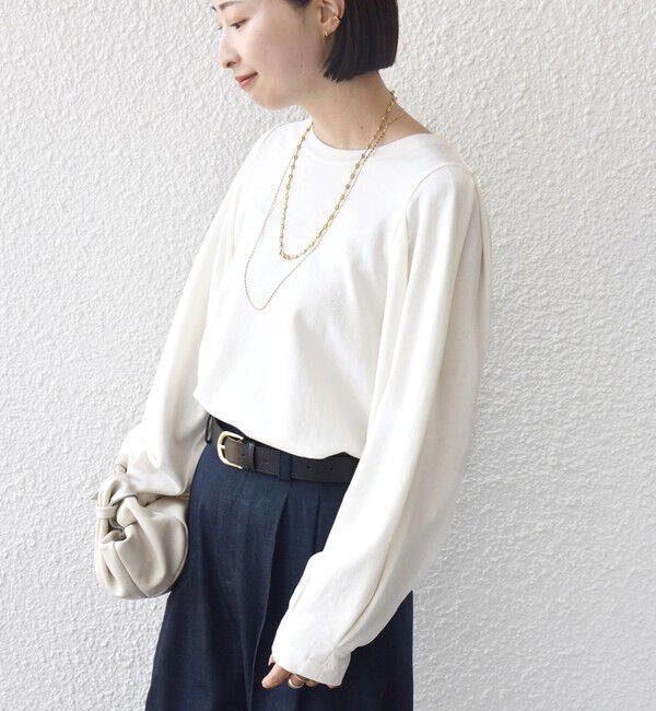 SHIPS for women「DEPEND インレー タック デザイン プルオーバー」|Tシャツ・カットソー|