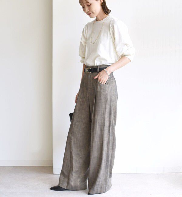 SHIPS for women「DEPEND インレー タック デザイン プルオーバー」|Tシャツ・カットソー|