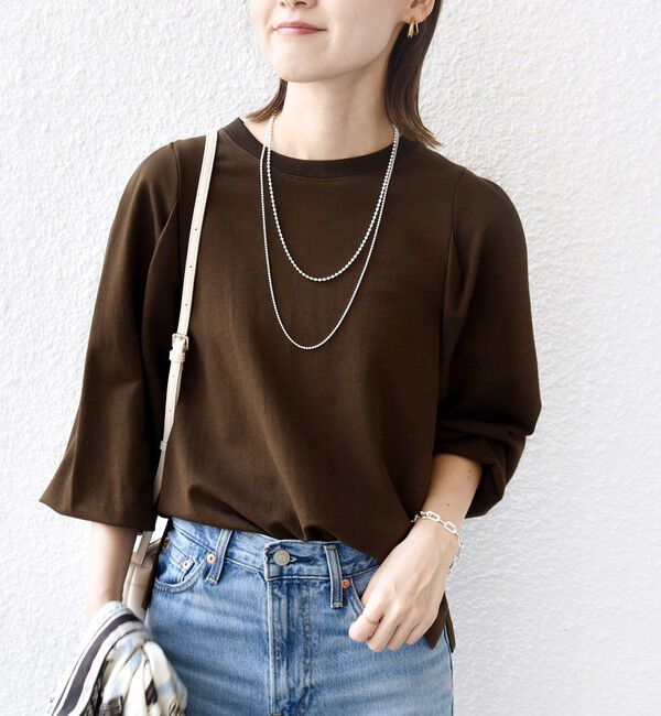 SHIPS for women「DEPEND インレー タック デザイン プルオーバー」|Tシャツ・カットソー|