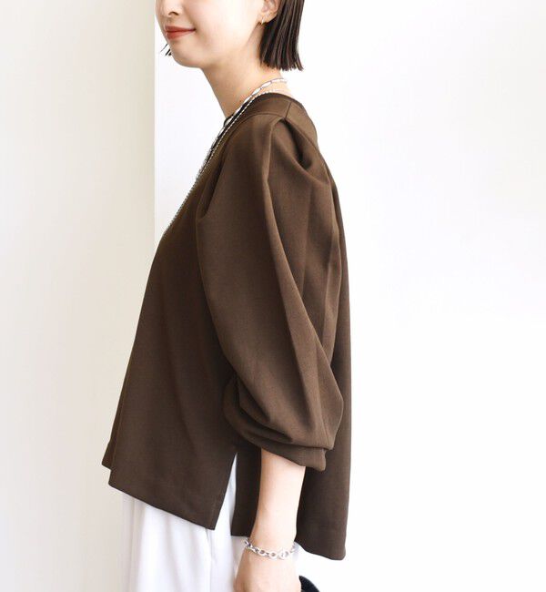 SHIPS for women「DEPEND インレー タック デザイン プルオーバー」|Tシャツ・カットソー|