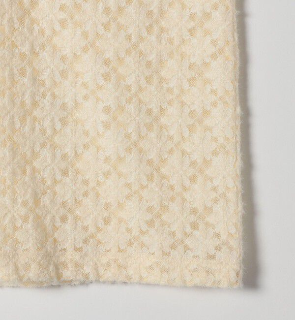 SHIPS any「SHIPS any:〈手洗い可能〉起毛 レース 開襟 スキッパー プルオーバー」|Tシャツ・カットソー|