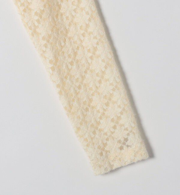 SHIPS any「SHIPS any:〈手洗い可能〉起毛 レース 開襟 スキッパー プルオーバー」|Tシャツ・カットソー|