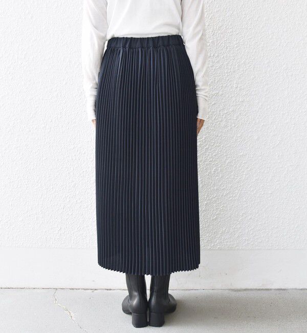 SHIPS for women「プリーツ ミディ ウエスト ゴム スカート」|スカート|