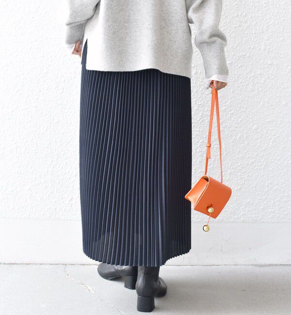 SHIPS for women「プリーツ ミディ ウエスト ゴム スカート」|スカート|