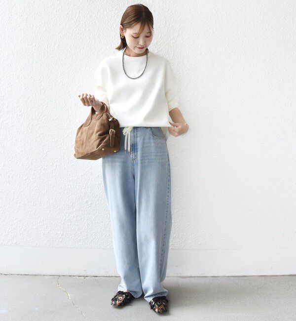 SHIPS for women「〈手洗い可能〉ガゼット デザイン ジョーゼット カットソー」|Tシャツ・カットソー|