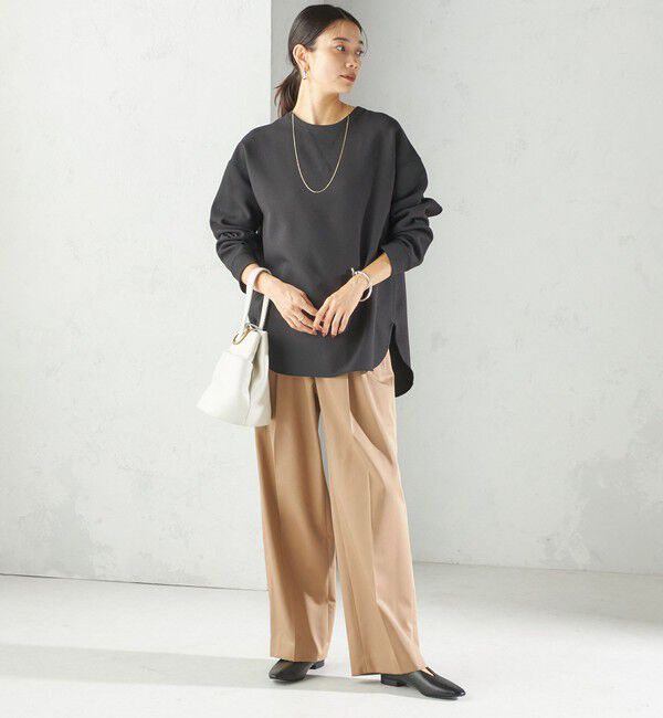 SHIPS for women「〈手洗い可能〉ガゼット デザイン ジョーゼット カットソー」|Tシャツ・カットソー|