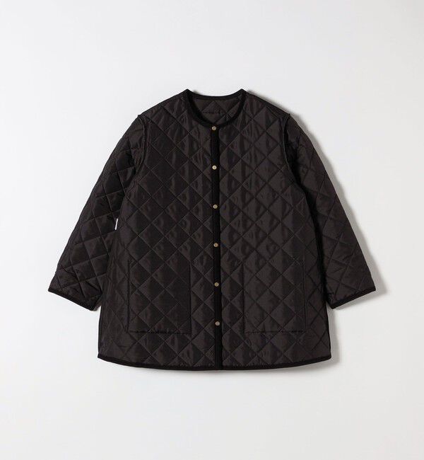 SHIPS any「Traditional Weatherwear: ARKLEY Aライン ミドル ノーカラー コート」|ノーカラーコート|