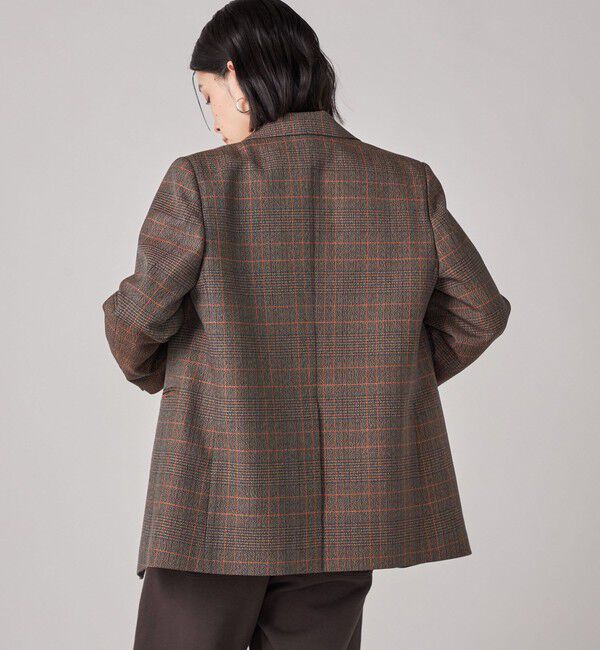 SHIPS for women「SHIPS NINE CASE: チェック テーラード ジャケット」|テーラードジャケット|