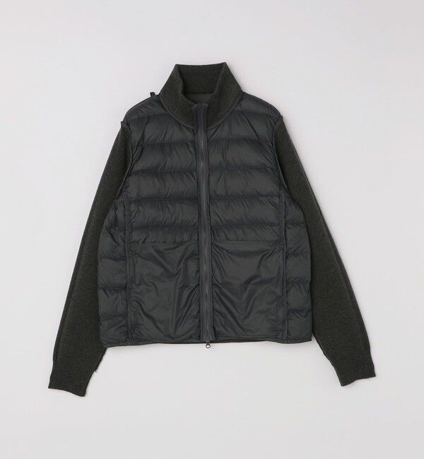 SHIPS「【WEB限定/SHIPS別注】TAION:〈手洗い可能〉ハイネック ダブルジップ ニットスリーブダウンジャケット」|ダウン|