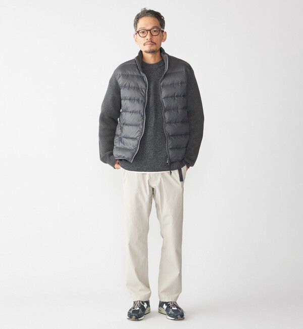 SHIPS「【WEB限定/SHIPS別注】TAION:〈手洗い可能〉ハイネック ダブルジップ ニットスリーブダウンジャケット」|ダウン|