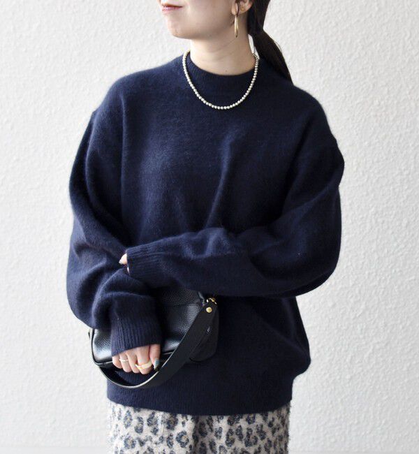 SHIPS any「SHIPS any: LOUNGE FOX シャギー セミモックネック ニット◇」|ニット・セーター|