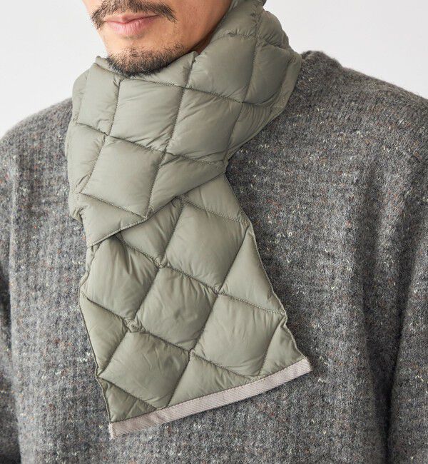 SHIPS「【SHIPS別注】TAION: 〈手洗い可能〉キルティング ダウン マフラー」|ストール|