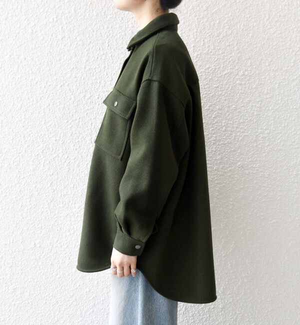 SHIPS any「SHIPS any: メルトン オーバー シャツ ジャケット」|テーラードジャケット|