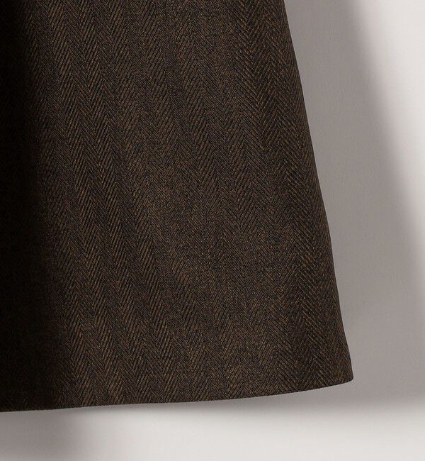 SHIPS any「SHIPS any: ヘリンボーン パイピング フレア ジャンパースカート」|ワンピース|