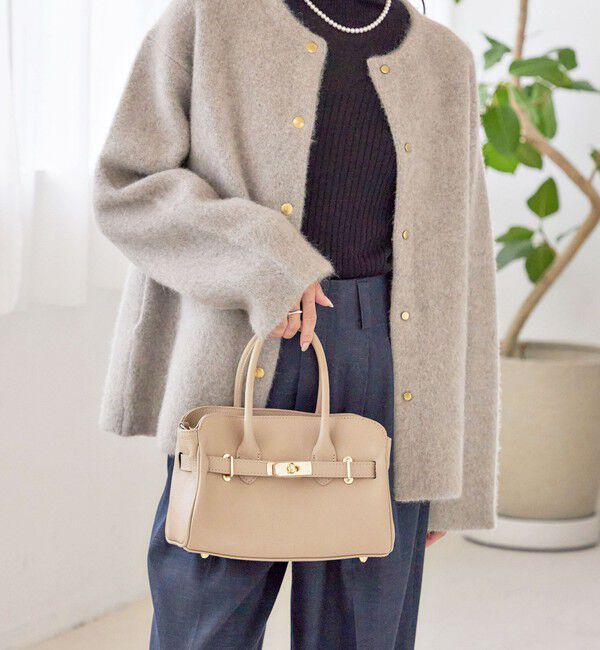 SHIPS for women「【SHIPS別注】MILOS: 金具付き ベルト トート S」|トートバッグ|