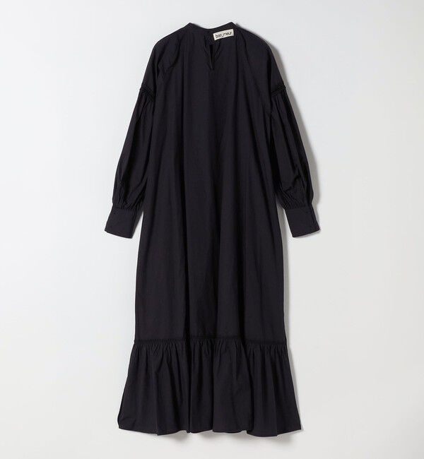 SHIPS any「bon_meur:〈洗濯機可能〉レース ビッグカラー ギャザー パフ シャツワンピース」|ワンピース|