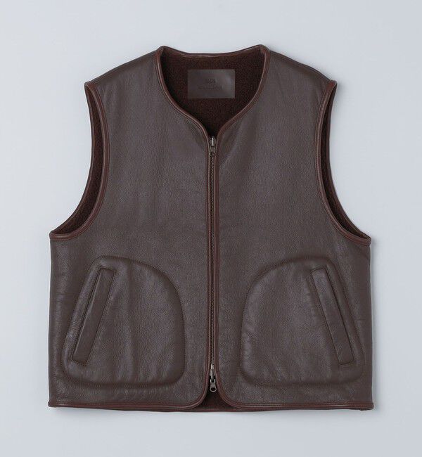 SHIPS「SHIPS: ムートン ベスト」|ベスト・ジレ|