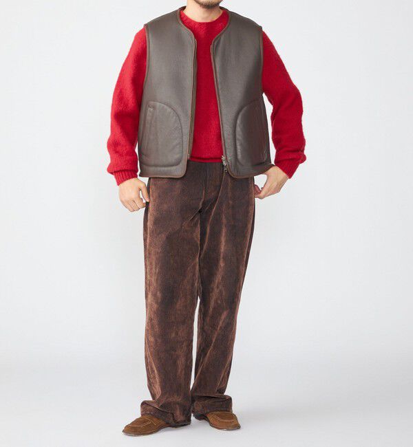 SHIPS「SHIPS: ムートン ベスト」|ベスト・ジレ|