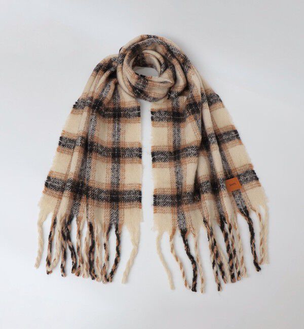 SHIPS「【WEB限定】SHIPS: オンブレチェック ボリューム マフラー」|マフラー|