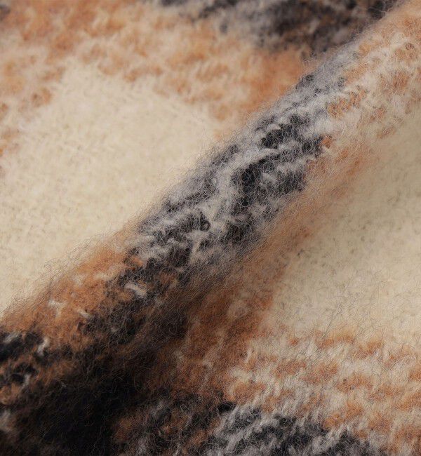 SHIPS「【WEB限定】SHIPS: オンブレチェック ボリューム マフラー」|マフラー|