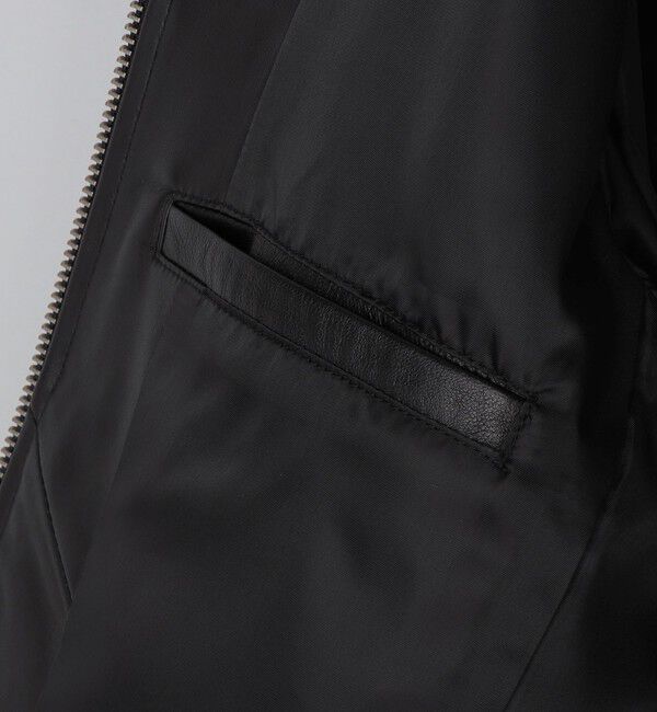 SHIPS「SHIPS: ラムレザー シングル ライダース ジャケット 25FW」|その他|