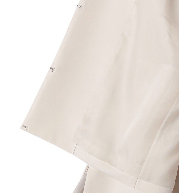 SHIPS for women「ダブル クロス 重ね袖 ノーカラー ジャケット（セレモニー対応可）」|ノーカラージャケット|