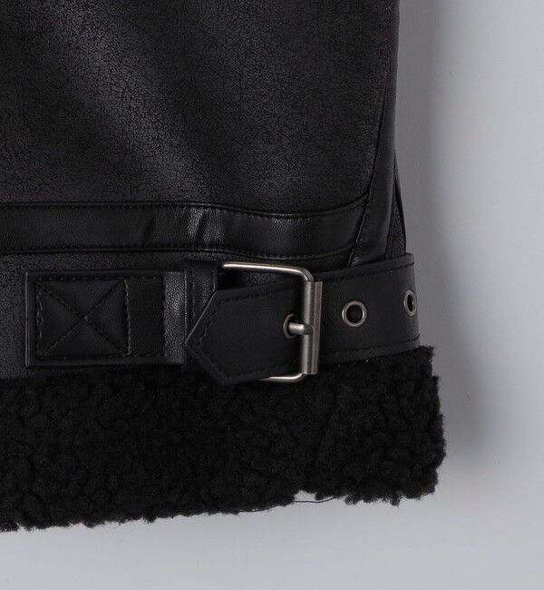 SHIPS「BENCH MARKING SHIRTS: フェイク ムートン B3 ブルゾン」|その他|