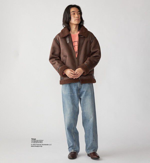 SHIPS「BENCH MARKING SHIRTS: フェイク ムートン B3 ブルゾン」|その他|