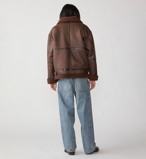 SHIPS「BENCH MARKING SHIRTS: フェイク ムートン B3 ブルゾン」|その他|