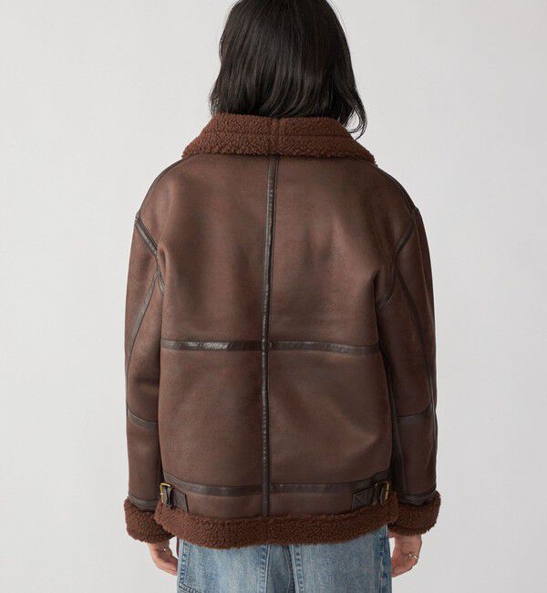 SHIPS「BENCH MARKING SHIRTS: フェイク ムートン B3 ブルゾン」|その他|