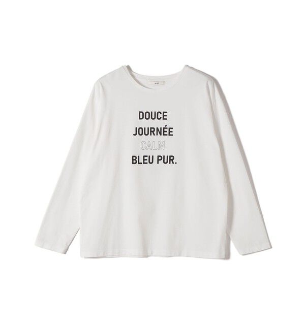 SHIPS for women「ロング スリーブ プリント TEE」|Tシャツ・カットソー|