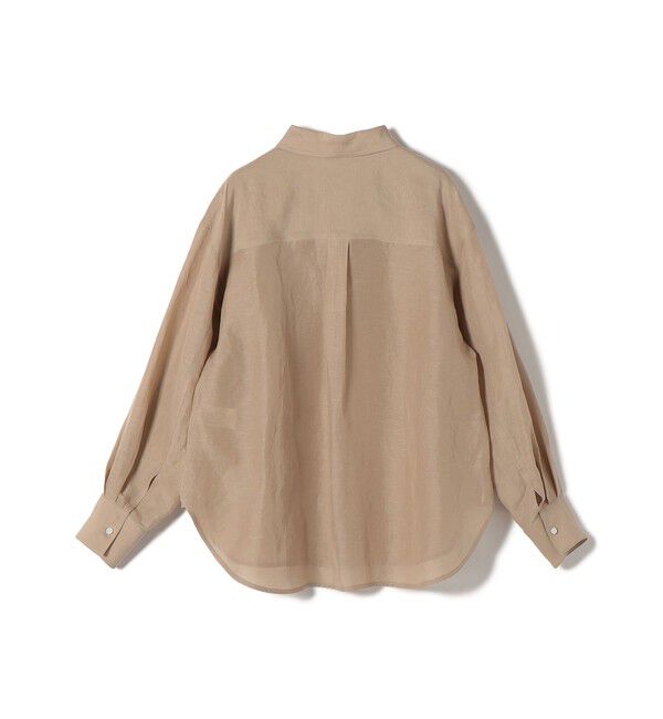 SHIPS for women「《一部追加予約》〈手洗い可能〉IMPERIAL LINEN 混 オーバー サイズ シャツ」|シャツ・ブラウス|