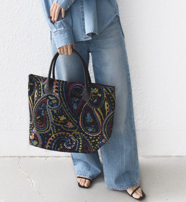 SHIPS for women「【WEB限定】ジャカード トート バッグ」|トートバッグ|