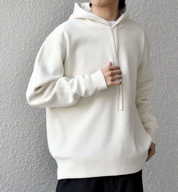SHIPS any「SHIPS any:〈手洗い可能〉ミラノリブ コットンライク ニット プルオーバー パーカー◇」|パーカー|ナチュラル