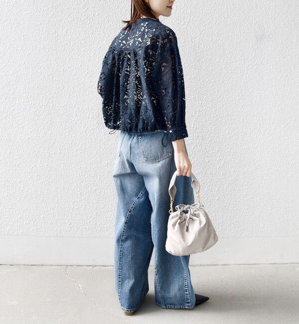 SHIPS for women「〈手洗い可能〉裾 ドロスト レース ブラウス」|シャツ・ブラウス|