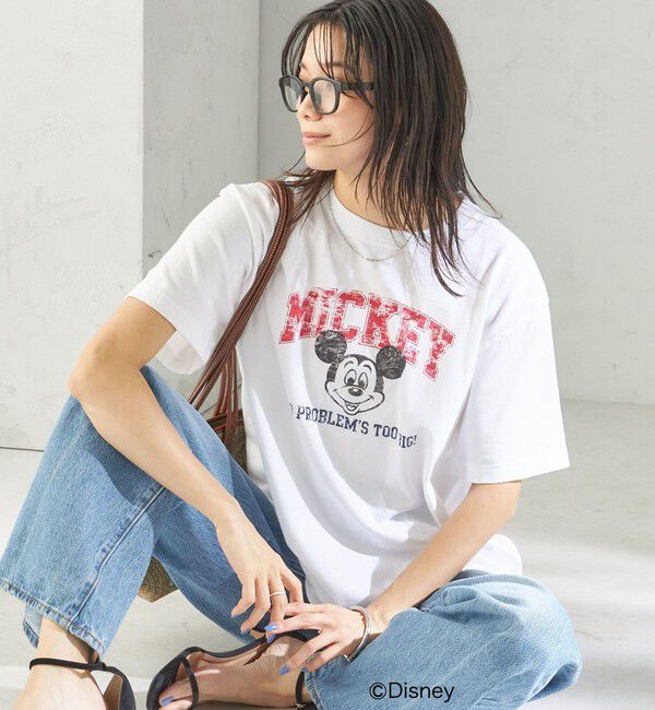 SHIPS for women「《一部追加予約》【SHIPS別注】GOOD ROCK SPEED:MICKEY / TEE」|Tシャツ・カットソー|